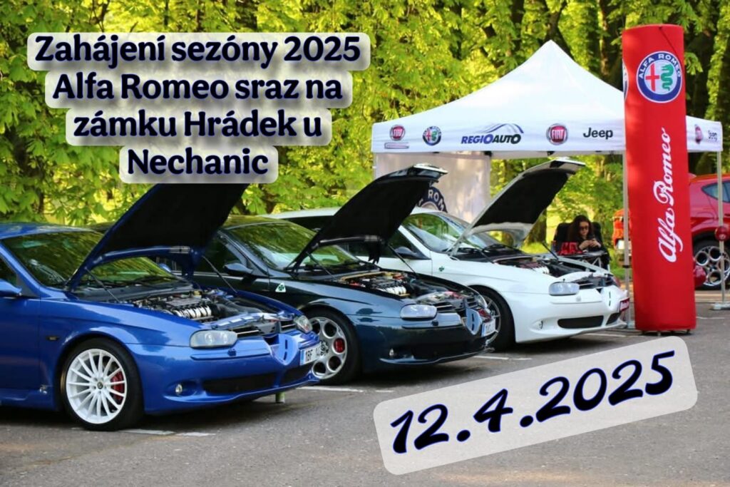 www.sraziky.cz alfa romeo sraz na hradku u nechanic 2025 1024x683