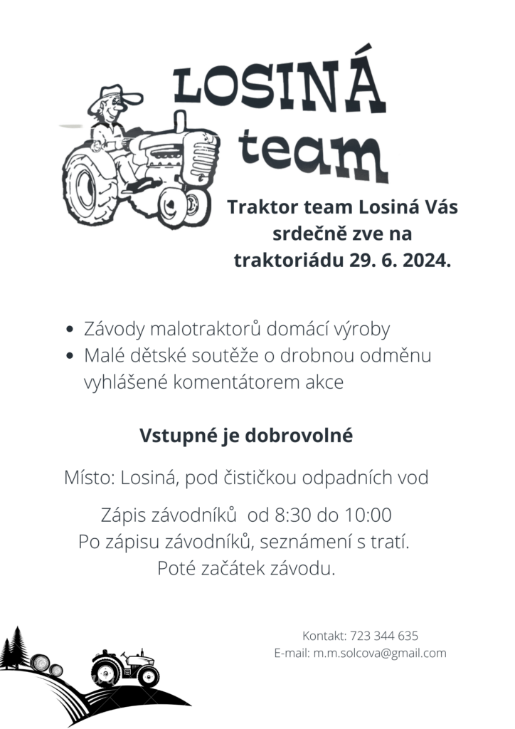www.sraziky.cz traktor team losina vas srdecne zve na traktoriadu 9. 7. 2022 724x1024